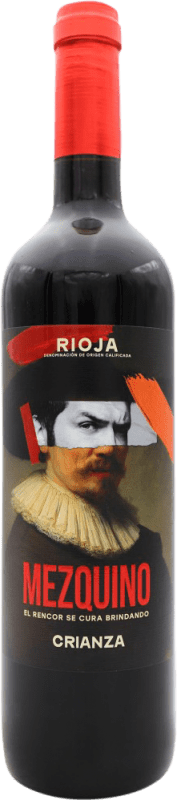 8,95 € Free Shipping | Red wine Mezquino Aged D.O.Ca. Rioja Spain Bottle 75 cl