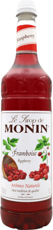 18,95 € Envio grátis | Xarope para Cocktail Monin Espanha 1 L Framboise — Framboesa Sem Álcool