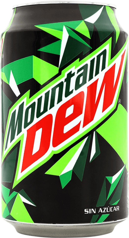 0,95 € Envio grátis | Refrescos e Mixers Mountain Dew Lima-Limón Estados Unidos Lata 33 cl