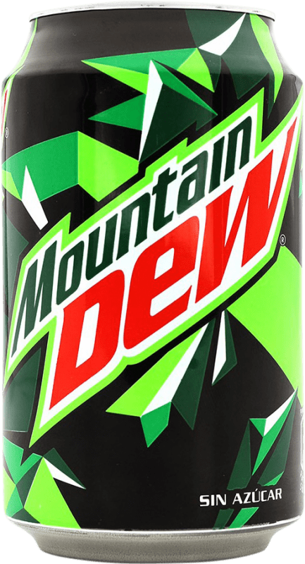 0,95 € Free Shipping | Soft Drinks Mountain Dew United States Can 33 cl Lima — Lime, Limón — Lemon