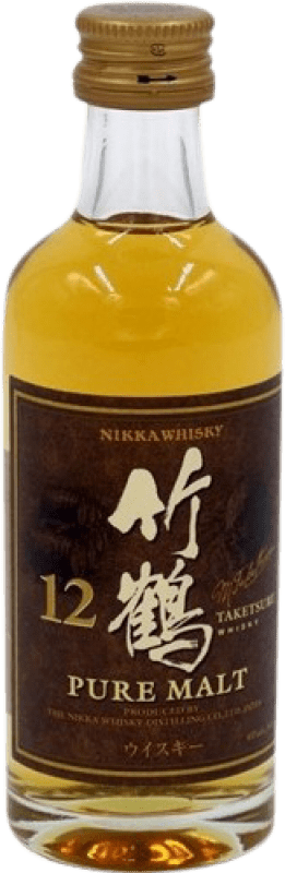 99,95 € Spedizione Gratuita | Whisky Blended Nikka Taketsuru Giappone 12 Anni Bottiglietta Mignon 5 cl