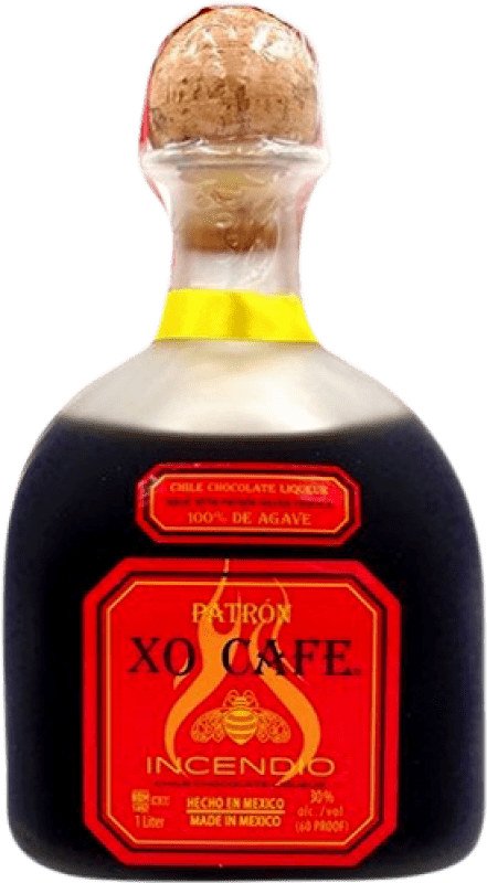 33,95 € 免费送货 | 利口酒 Patrón XO Café Incendio con Tequila 墨西哥 瓶子 70 cl