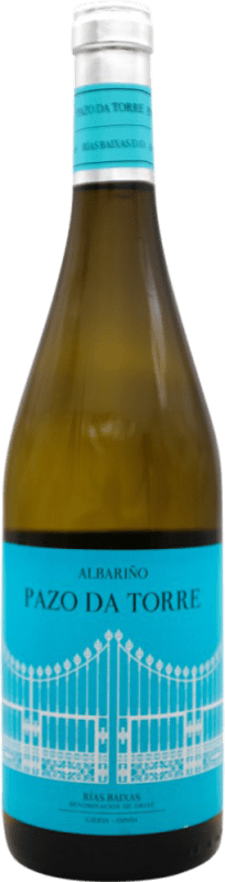 14,95 € 免费送货 | 白酒 Pazo da Torre D.O. Rías Baixas 西班牙 Albariño 瓶子 75 cl