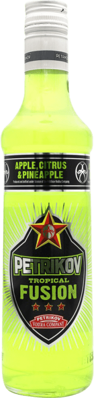 4,95 € 送料無料 | ウォッカ Petrikov Tropical Fusion ウクライナ ミディアムボトル 50 cl Citrus — シトラス, Apple — リンゴ, Pineapple — パイナップル