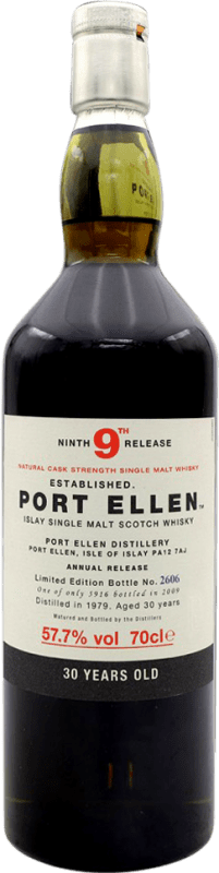 4 402,95 € Envoi gratuit | Single Malt Whisky Port Ellen 9th Release Royaume-Uni 30 Ans Bouteille 70 cl