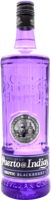 21,95 € Spedizione Gratuita | Genever Gin Puerto de Indias Spagna 1 L Blackberry — Mora