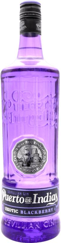 23,95 € Free Shipping | Gin Puerto de Indias Blackberry Spain Bottle 1 L