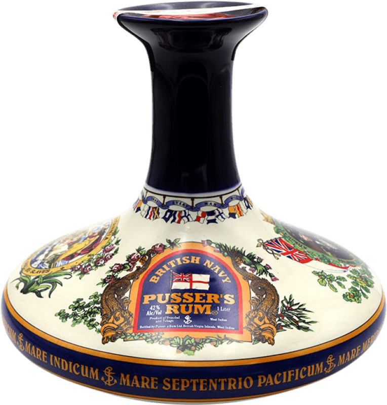 483,95 € Spedizione Gratuita | Rum Pusser's Rum Lord Nelson Cerámica Guyana Bottiglia 1 L