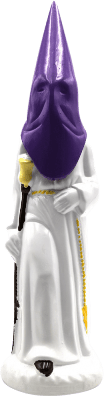 32,95 € Free Shipping | Liqueurs Ortega Resoli Nazareno Capucha Morada Túnica Blanca Spain Medium Bottle 50 cl
