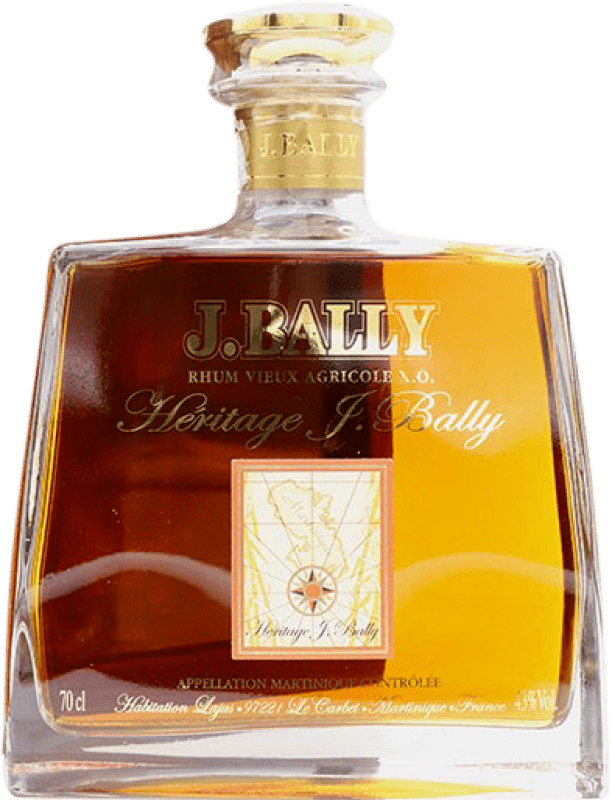 206,95 € Envío gratis | Ron Rhum J. Bally Heritage XO Martinica Botella 70 cl