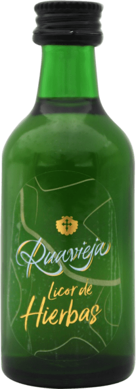 2,95 € Envoi gratuit | Liqueur aux Herbes Ruavieja Espagne Mini-Bouteille 5 cl