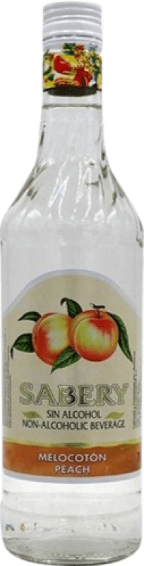 5,95 € Envío gratis | Schnapps Sabery España 75 cl Melocotón Sin Alcohol