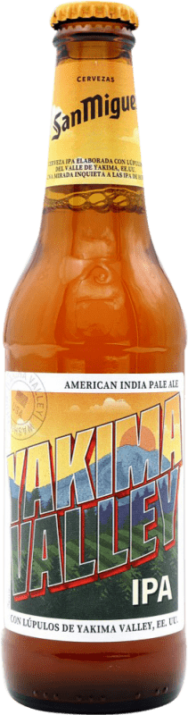 1,95 € Envio grátis | Cerveja San Miguel IPA — India Pale Ale Yakima Valley Espanha Garrafinha Terço 33 cl