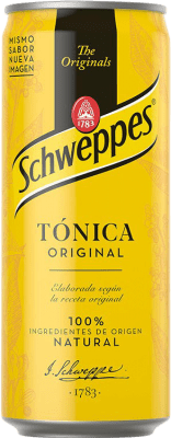 5,95 € Kostenloser Versand | 6 Einheiten Box Getränke und Mixer Schweppes Tónica Original Spanien Alu-Dose 33 cl