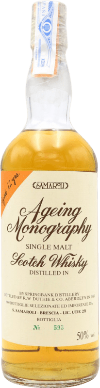 7 439,95 € 免费送货 | 威士忌单一麦芽威士忌 Springbank Ageing Monography 收藏家标本 英国 12 岁 瓶子 70 cl