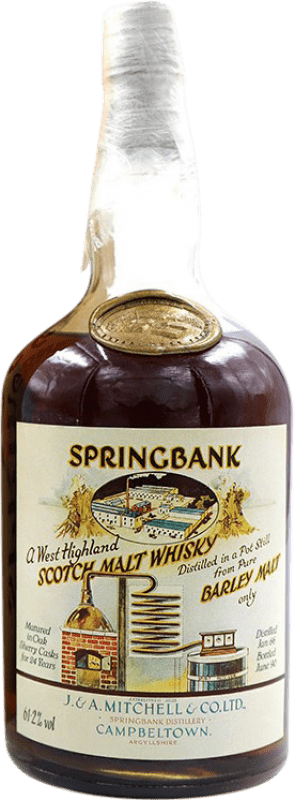 16 235,95 € Kostenloser Versand | Single Malt Whisky Springbank Local Barley 61º Großbritannien Flasche 70 cl Sammlerstück Nicht zum Verzehr Geeignet