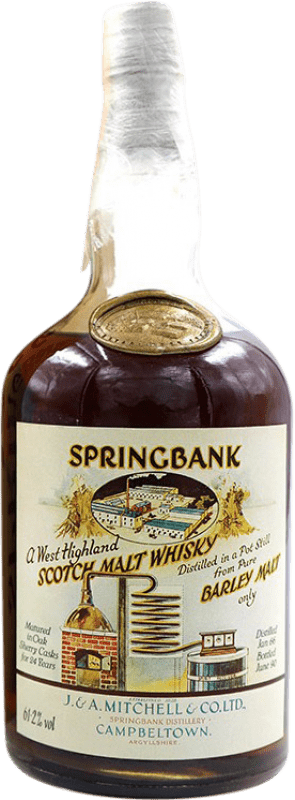 16 235,95 € 免费送货 | 威士忌单一麦芽威士忌 Springbank Local Barley 61º 收藏家标本 英国 瓶子 70 cl