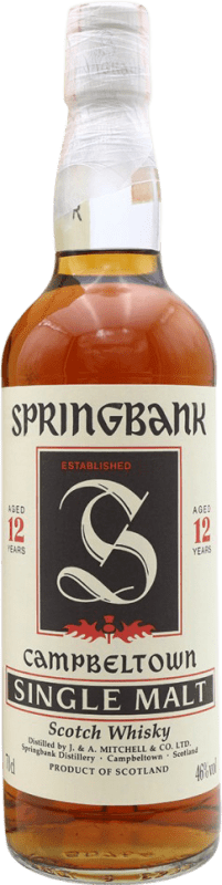 1 835,95 € 免费送货 | 威士忌单一麦芽威士忌 Springbank 收藏家标本 英国 12 岁 瓶子 70 cl