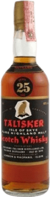 Single Malt Whisky Talisker Black Label Spécimen de Collection 25 Ans 70 cl