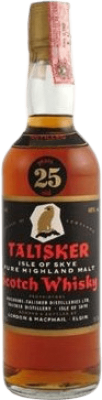 3 443,95 € 免费送货 | 威士忌单一麦芽威士忌 Talisker Black Label 收藏家标本 英国 25 岁 瓶子 70 cl