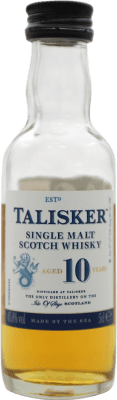 5,95 € Free Shipping | Single Malt Whisky Talisker United Kingdom 10 Years Miniature Bottle 5 cl Collector's Item Not for Consumption