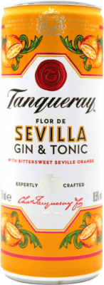 2,95 € Kostenloser Versand | Getränke und Mixer Tanqueray Flor de Sevilla Gin & Tonic Großbritannien Alu-Dose 25 cl