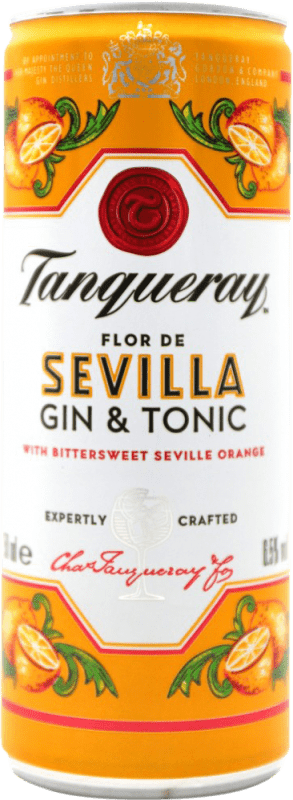 2,95 € 免费送货 | 调和剂 Mixer Tanqueray Flor de Sevilla 英国 罐 25 cl GinTonic — 杜松子酒配奎宁水, Orange — 橙子