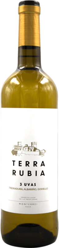 8,95 € Spedizione Gratuita | Vino Bianco Terra Rubia D.O. Monterrei Spagna 75 cl