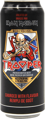 3,95 € Spedizione Gratuita | Birra Trooper Iron Maiden Regno Unito Lattina 50 cl