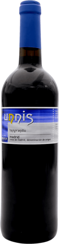 4,95 € 免费送货 | 红酒 Unnis D.O. Vinos de Madrid 马德里社区 西班牙 Tempranillo 瓶子 75 cl