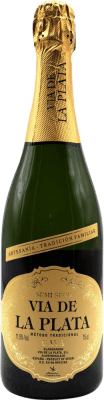 7,95 € Kostenloser Versand | Weißer Sekt Vía de la Plata Halbtrocken Halbsüß D.O. Cava Spanien Flasche 75 cl