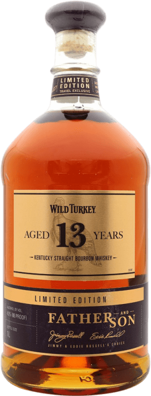 357,95 € Envío gratis | Whisky Bourbon Wild Turkey Father and Son Estados Unidos 13 Años Botella 1 L