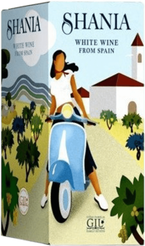 14,95 € Бесплатная доставка | Белое вино Gil Family Shania Blanco Испания Sauvignon White Bag in Box 3 L