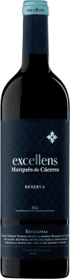 19,95 € 免费送货 | 红葡萄酒 Marqués de Cáceres Excellens 珍藏 D.O.Ca. Rioja 拉里奥哈 西班牙 Tempranillo — 丹魄, Garnacha — 歌海娜, Graciano — 格拉西亚诺 75 cl