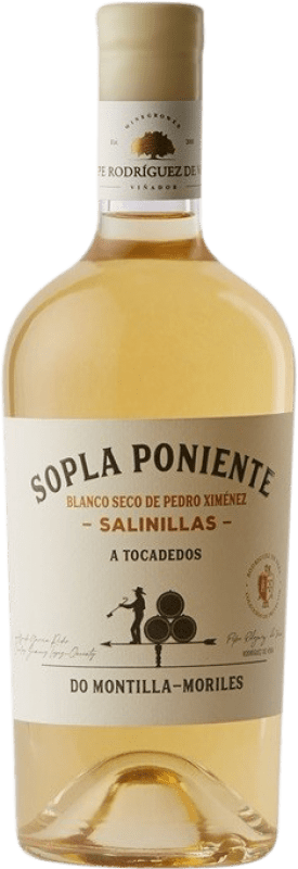 29,95 € Бесплатная доставка | Белое вино Rodríguez de Vera Sopla Poniente Salinillas PX сухой D.O. Montilla-Moriles Андалусия Испания Pedro Ximénez бутылка 75 cl