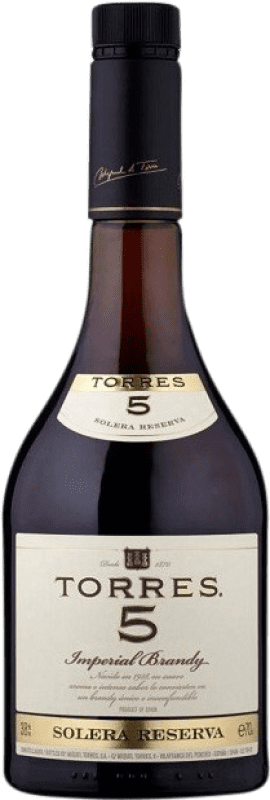 16,95 € Envio grátis | Brandy Conhaque Torres Catalunha Espanha 5 Anos Garrafa 70 cl