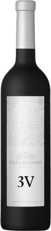 46,95 € Envio grátis | Vinho tinto Lagar Tr3smano Casa Madero 3V México Tempranillo, Merlot, Cabernet Sauvignon Garrafa 75 cl