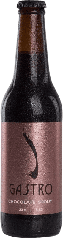 3,95 € Kostenloser Versand | Bier Gastro Chocolate Stout Kastilien-La Mancha Spanien Drittel-Liter-Flasche 33 cl