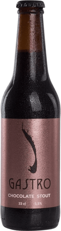 3,95 € Kostenloser Versand | Bier Gastro Stout Kastilien-La Mancha Spanien Drittelliterflasche 33 cl Chocolat — Schokolade
