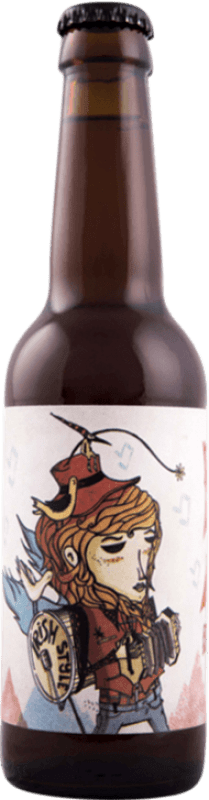 3,95 € Free Shipping | Beer Artesanas de Albacete Red Ale Castilla la Mancha Spain Third-Liter Bottle 33 cl