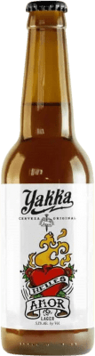 4,95 € Kostenloser Versand | Bier Yakka Amor Kastilien-La Mancha Spanien Drittel-Liter-Flasche 33 cl