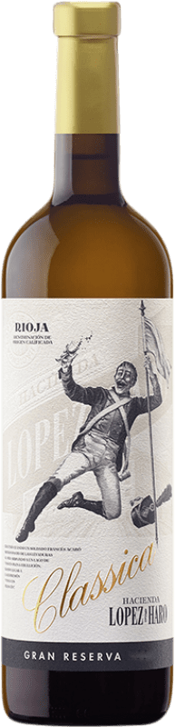 85,95 € Spedizione Gratuita | Vino Bianco Hacienda López de Haro Classico Gran Riserva D.O.Ca. Rioja La Rioja Spagna Viura Bottiglia 75 cl