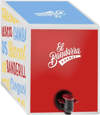 69,95 € Бесплатная доставка | Вермут Martí Serdà El Bandarra Rojo Ла-Риоха Испания Macabeo — Макабео, Xarel·lo — Шарелло Bag in Box — вино в коробке 5 L