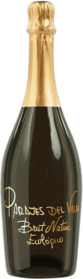 4,95 € Envío gratis | Espumoso blanco Parajes del Valle Brut Nature D.O. Manchuela Castilla la Mancha España Macabeo Botella 75 cl