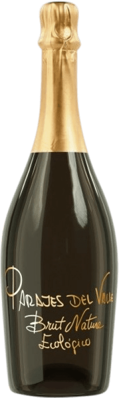 4,95 € Free Shipping | White sparkling Parajes del Valle Brut Nature D.O. Manchuela Castilla la Mancha Spain Macabeo Bottle 75 cl