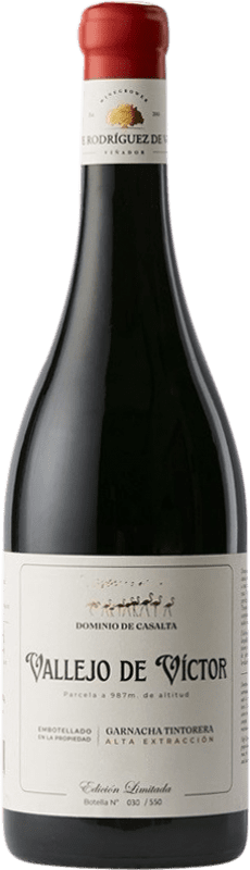 53,95 € Free Shipping | Red wine Rodríguez de Vera Vallejo de Víctor Alta Extracción D.O. Almansa Castilla la Mancha Spain Grenache Tintorera Bottle 75 cl