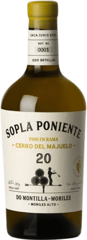 43,95 € Бесплатная доставка | Белое вино Rodríguez de Vera Sopla Poniente Fino en Rama Cerro Majuelo Nº 20 D.O. Montilla-Moriles Андалусия Испания Pedro Ximénez бутылка Medium 50 cl