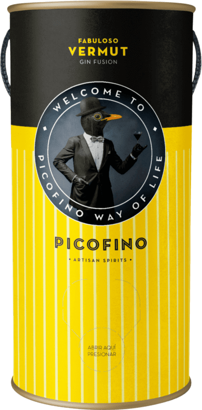 81,95 € Spedizione Gratuita | Vermouth Patito Ruso Picofino Gin Fusion Principato delle Asturie Spagna Bag in Box 3 L