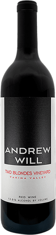 83,95 € Kostenloser Versand | Rotwein Andrew Will Two Blondes Vineyard I.G. Vashon Washington Vereinigte Staaten Merlot, Cabernet Sauvignon, Cabernet Franc, Malbec Flasche 75 cl