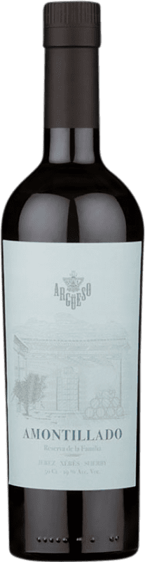 18,95 € Envio grátis | Vinho tinto Argüeso Amontillado 1822 D.O. Jerez-Xérès-Sherry Andaluzia Espanha Palomino Fino Garrafa Medium 50 cl